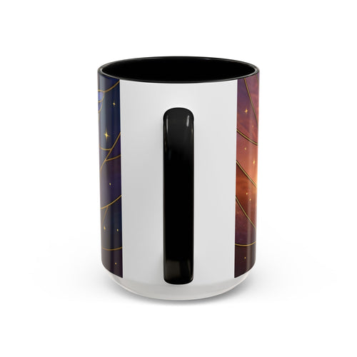 Sunset Sky Hummingbird Stained Glass Style Mug