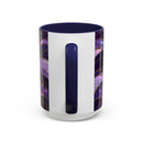 Amethyst Wolf Stained Glass Style Mug