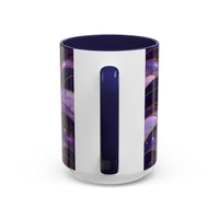 Amethyst Wolf Stained Glass Style Mug