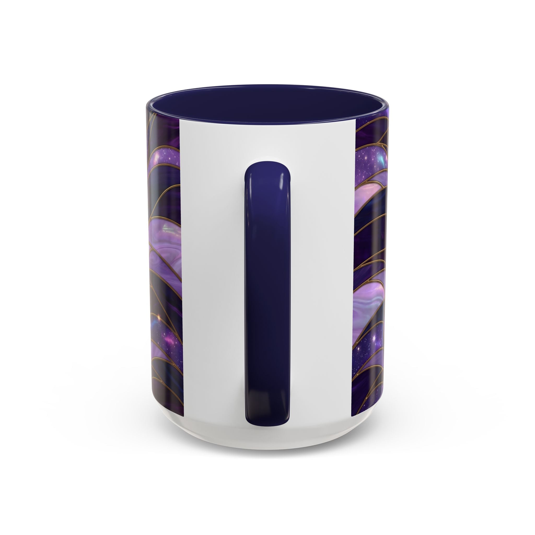 Amethyst Wolf Stained Glass Style Mug