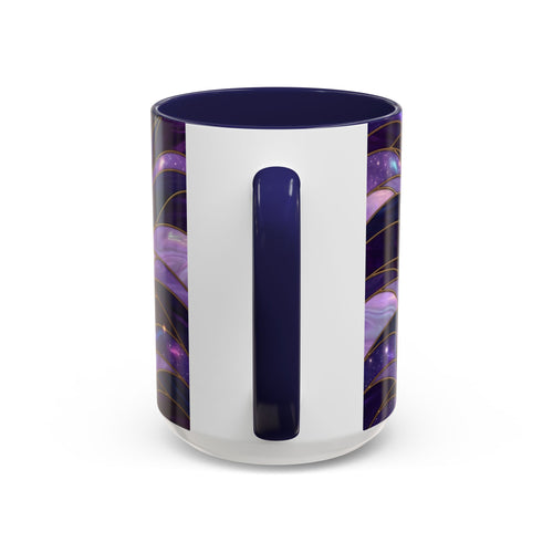 Amethyst Wolf Stained Glass Style Mug