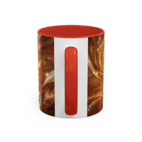 Amber Glow Staffy Stained Glass Style Mug