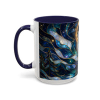 Moonlit Howl Wolf Stained Glass Style Mug