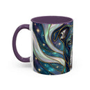 Aurora Glow Staffy Stained Glass Style Mug