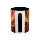 Honey Glow Hummingbird Stained Glass Style Mug