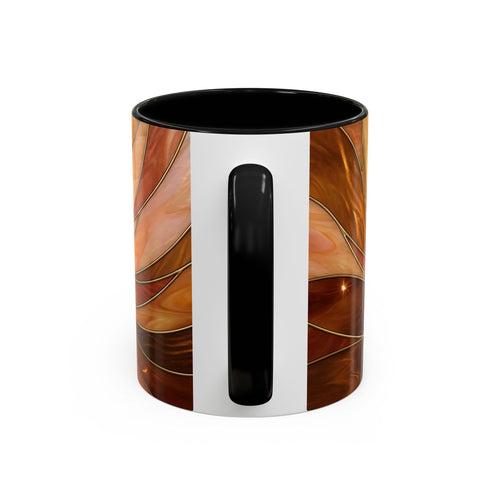 Honey Glow Hummingbird Stained Glass Style Mug