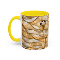 Golden Glow Poodle Stained Glass Style Mug