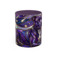 Cosmic Glow Staffy Stained Glass Style Mug