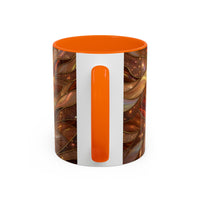 Amber Bulldog Stained Glass Style Mug