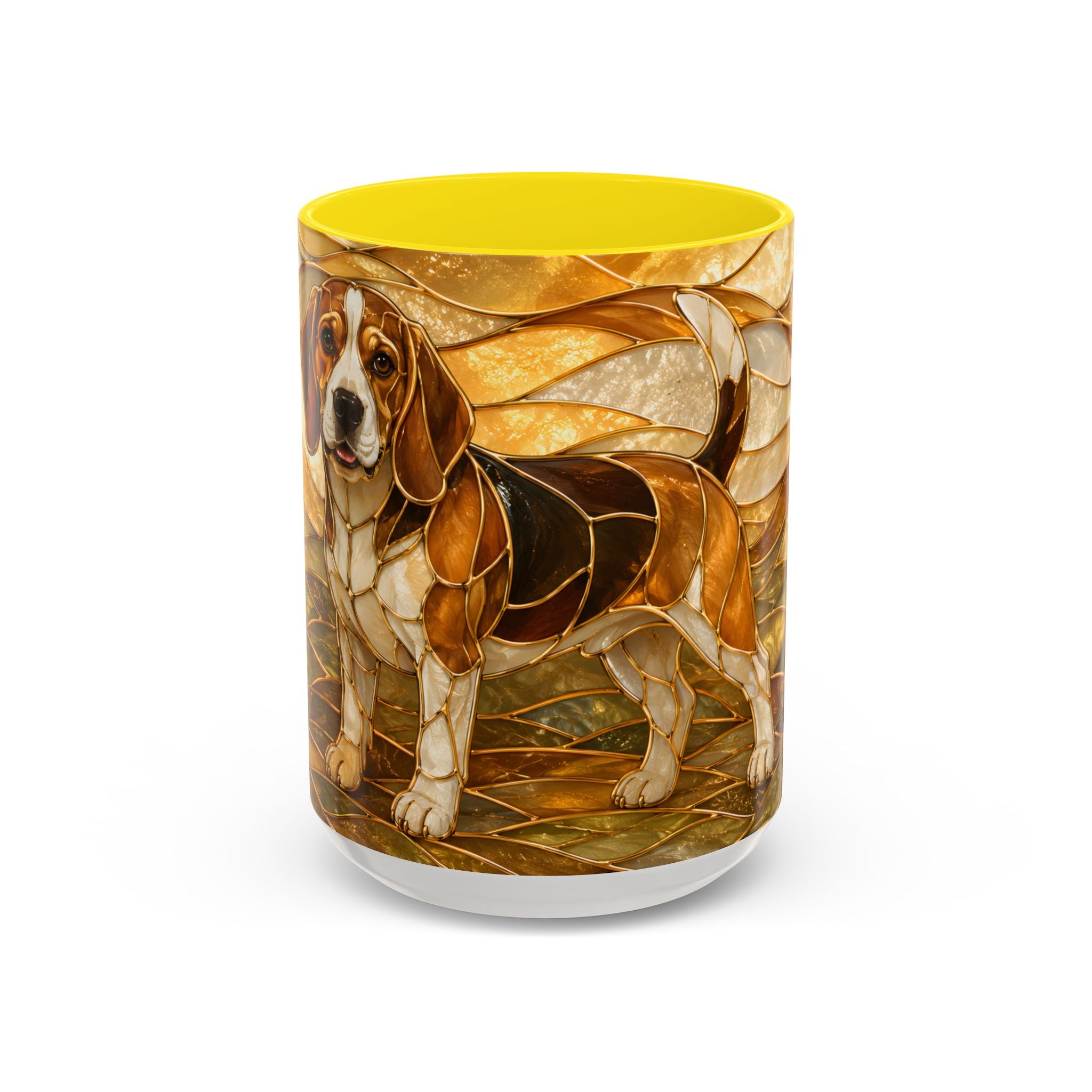 Blossom Beagle Stained Glass Style Mug