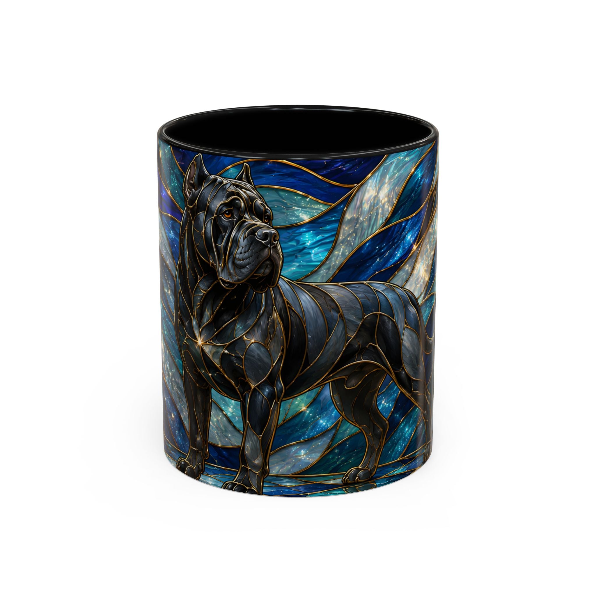 Celestial Cane Corso Stained Glass Style Mug
