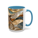 Warm Glow German Shorthaired Pointer Stained Glass Style Mug