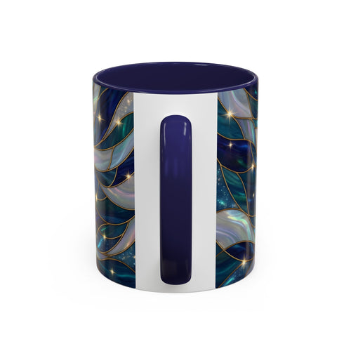 Moonlit Fox Stained Glass Style Mug