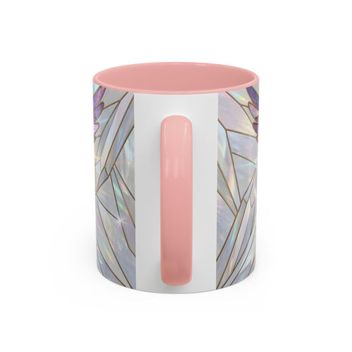 Rainbow Hummingbird Stained Glass Style Mug