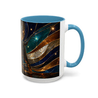 Warm Glow Rottweiler Stained Glass Style Mug