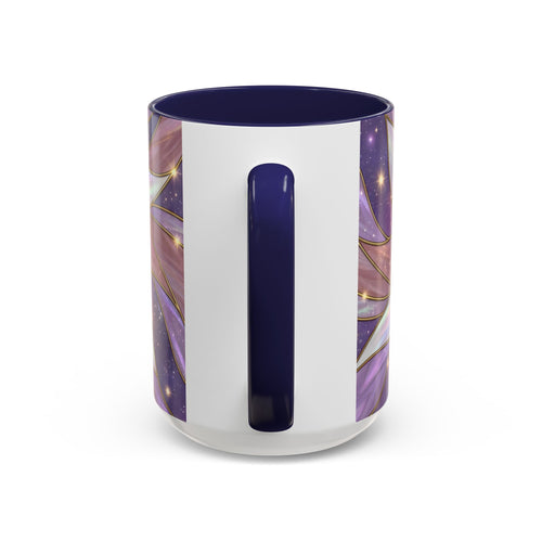 Rose Glow Staffy Stained Glass Style Mug