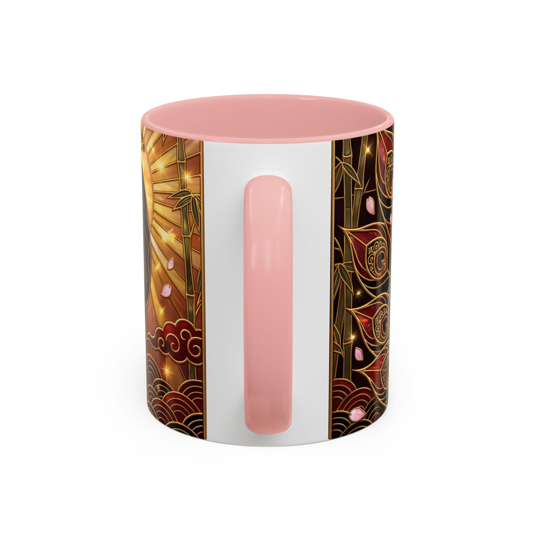 Sakura Peacock Stained Glass Style Mug