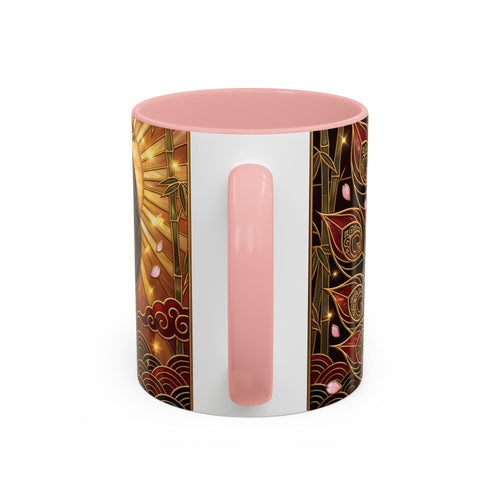 Sakura Peacock Stained Glass Style Mug