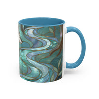 Forest Wolf Stained Glass Style Mug