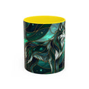 Teal Green Stained Glass Style Mug