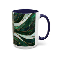 Jade Wolf Stained Glass Style Mug