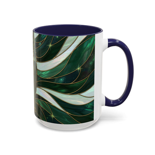 Jade Wolf Stained Glass Style Mug