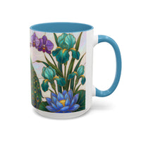 Blooming Peacock Stained Glass Style Mug