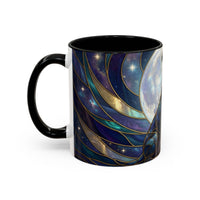 Moonlit Staffordshire Bull Terrier Stained Glass Style Mug
