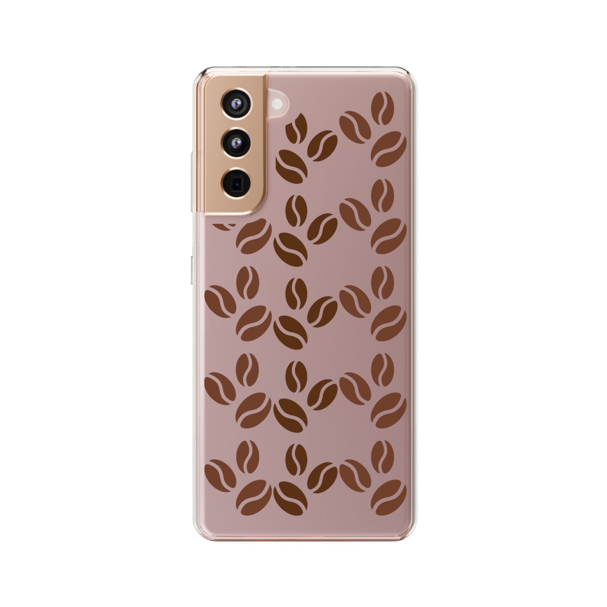 Coffee Beans Clear Phone Case