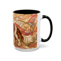 Blossom Cavalier King Charles Spaniel Stained Glass Style Mug