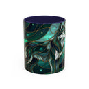 Teal Green Stained Glass Style Mug