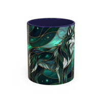 Teal Green Stained Glass Style Mug
