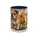 Regal Bulldog Stained Glass Style Mug