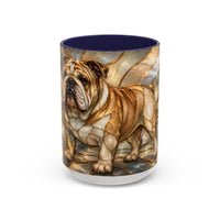 Regal Bulldog Stained Glass Style Mug
