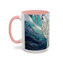 Moonlit Wolf Stained Glass Style Mug
