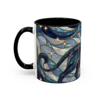 Sapphire Lion Stained Glass Style Mug