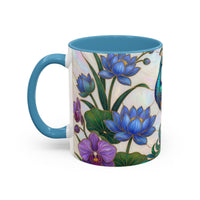 Blooming Peacock Stained Glass Style Mug