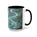 Forest Wolf Stained Glass Style Mug