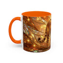Golden Tiger Stained Glass Style Mug