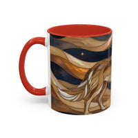 Nightscape Wolf Moon Stained Glass Style Mug