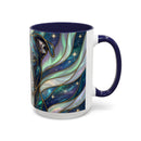 Aurora Glow Staffy Stained Glass Style Mug
