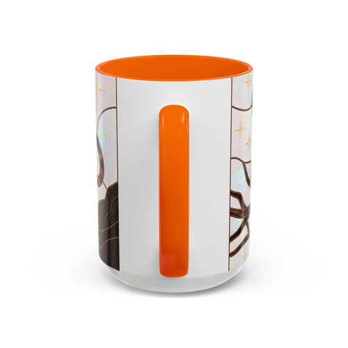 Midnight Tiger Stained Glass Style Mug