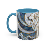 Moonlight Great Pyrenees Stained Glass Style Mug