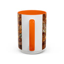 Golden Tiger Stained Glass Style Mug