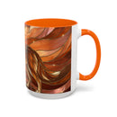 Amber Wolf Stained Glass Style Mug