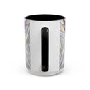 Rainbow Hummingbird Stained Glass Style Mug