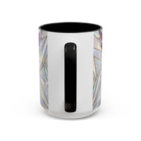 Rainbow Hummingbird Stained Glass Style Mug
