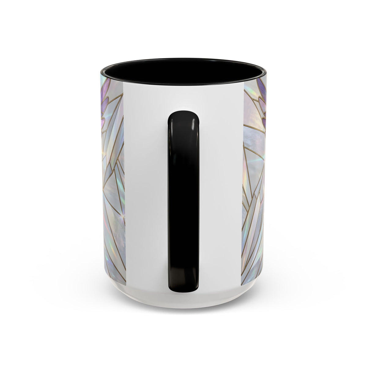 Rainbow Hummingbird Stained Glass Style Mug