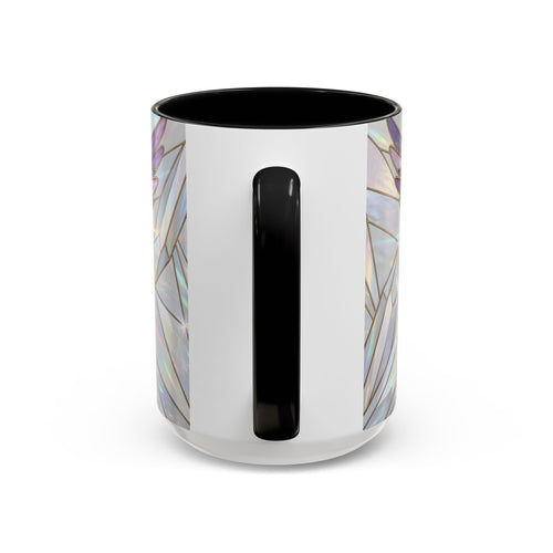 Rainbow Hummingbird Stained Glass Style Mug