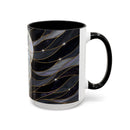 Night Wolf Stained Glass Style Mug